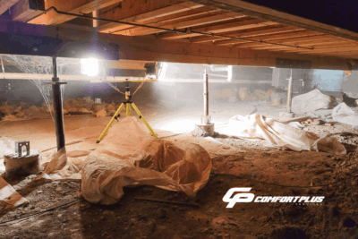 Crawlspace under a Delmarva home.